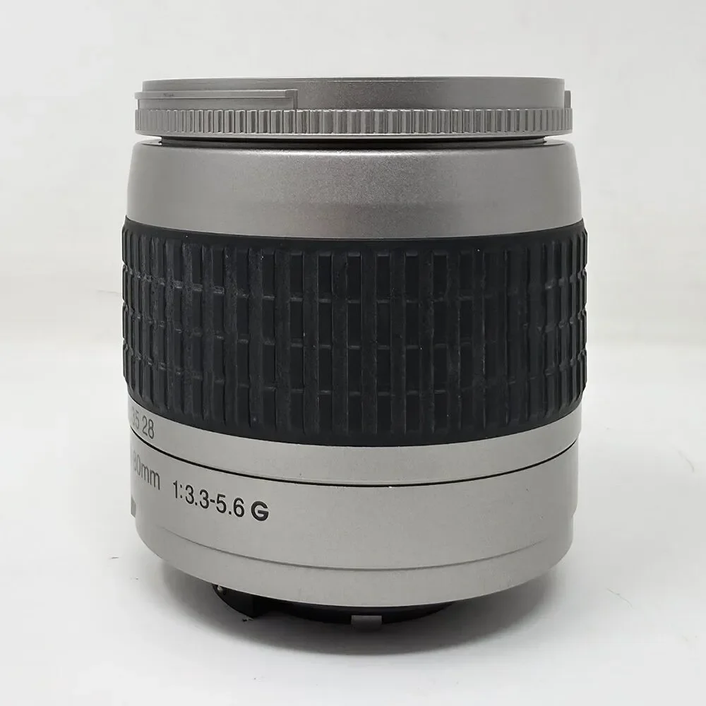 Nikon AF Nikkor 28-80mm f/3.3-5.6 G Silver Lens With Both Caps Testing Working